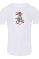 NU. BY HOLOKOLO Cycling short sleeve t-shirt - PEDAL POWER - white