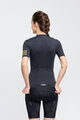 RIVANELLE BY HOLOKOLO Cycling short sleeve jersey - VICTORIOUS GOLD LADY - black