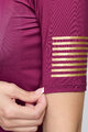 RIVANELLE BY HOLOKOLO Cycling short sleeve jersey - VICTORIOUS GOLD LADY - bordeaux