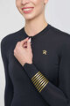 RIVANELLE BY HOLOKOLO Cycling summer long sleeve jersey - VICTORIOUS GOLD ELITE LADY - black