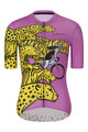 RIVANELLE BY HOLOKOLO Cycling short sleeve jersey - CHEETAH - yellow/pink