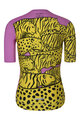 RIVANELLE BY HOLOKOLO Cycling short sleeve jersey - CHEETAH - yellow/pink