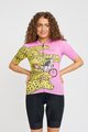 RIVANELLE BY HOLOKOLO Cycling short sleeve jersey - CHEETAH - yellow/pink