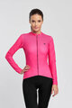 RIVANELLE BY HOLOKOLO Cycling winter long sleeve jersey - STARLIGHT WINTER  - pink