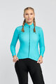 RIVANELLE BY HOLOKOLO Cycling winter long sleeve jersey - STARLIGHT WINTER  - turquoise