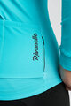 RIVANELLE BY HOLOKOLO Cycling winter long sleeve jersey - STARLIGHT WINTER  - turquoise