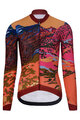 RIVANELLE BY HOLOKOLO Cycling winter long sleeve jersey - FREE WINTER - orange/multicolour