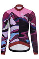 RIVANELLE BY HOLOKOLO Cycling winter long sleeve jersey - SUNSET WINTER - pink/multicolour