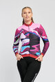 RIVANELLE BY HOLOKOLO Cycling winter long sleeve jersey - SUNSET WINTER - pink/multicolour