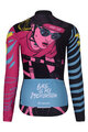 RIVANELLE BY HOLOKOLO Cycling thermal jacket - MEDITATION WINTER - black/pink