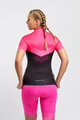 RIVANELLE BY HOLOKOLO Cycling short sleeve jersey - ARROW II - pink/black