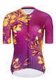 RIVANELLE BY HOLOKOLO Cycling short sleeve jersey - BAROC - purple/yellow