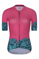 RIVANELLE BY HOLOKOLO Cycling short sleeve jersey - MEDUSA - pink/turquoise