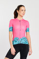 RIVANELLE BY HOLOKOLO Cycling short sleeve jersey - MEDUSA - pink/turquoise