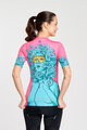 RIVANELLE BY HOLOKOLO Cycling short sleeve jersey - MEDUSA - pink/turquoise