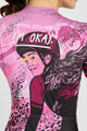 RIVANELLE BY HOLOKOLO Cycling short sleeve jersey - ROSESCAPE - purple/black