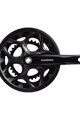 SHIMANO cranks with chainring - TOURNEY A070 170mm 50/34 - black