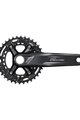 SHIMANO cranks with chainring - DEORE M4100 175mm 36/26 - black