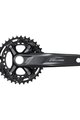 SHIMANO cranks with chainring - DEORE M5100 175mm 36/26 - black