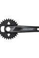 SHIMANO cranks with chainring - DEORE M6100 170mm 30 - black