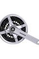 SHIMANO cranks with chainring - TOURNEY TY501 170mm 42/34/24 - silver