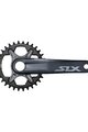 SHIMANO cranks - SLX M71001 170mm - grey