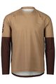 POC Cycling summer long sleeve jersey - ESSENTIAL MTB - brown