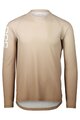 POC Cycling summer long sleeve jersey - ESSENTIAL MTB LITE - brown