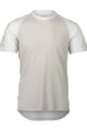 POC Cycling short sleeve jersey - MTB PURE TEE - grey/white