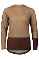 POC Cycling summer long sleeve jersey - MTB PURE - brown