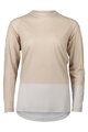 POC Cycling summer long sleeve jersey - MTB PURE - beige/grey