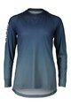 POC Cycling summer long sleeve jersey - ESSENTIAL MTB LITE  - blue