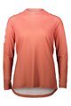 POC Cycling summer long sleeve jersey - ESSENTIAL MTB LITE  - red