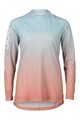 POC Cycling summer long sleeve jersey - ESSENTIAL MTB LITE  - red/light blue