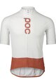 POC Cycling short sleeve jersey - ESSENTIAL ROAD - white/brown