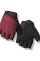 GIRO Cycling fingerless gloves - TESSA II GEL - bordeaux/black