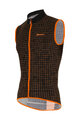 SANTINI Cycling gilet - NEBULA WIND - orange/black