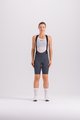 SANTINI Cycling bib shorts - PLUSH - grey