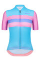 SANTINI Cycling short sleeve jersey - ECO SLEEK NEW BENGAL - pink/turquoise