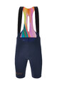 SANTINI Cycling bib shorts - UNICO EDGE - blue