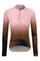 SANTINI Cycling summer long sleeve jersey - LUCE - pink