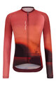 SANTINI Cycling summer long sleeve jersey - LUCE - red