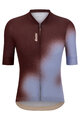 SANTINI Cycling short sleeve jersey - SPOT - brown/blue