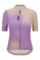 SANTINI Cycling short sleeve jersey - SPOT - beige/purple