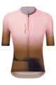 SANTINI Cycling short sleeve jersey - LUCE - brown/pink