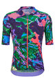 SANTINI Cycling short sleeve jersey - REDUX LOUD - green/purple/pink