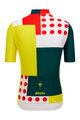 SANTINI Cycling short sleeve jersey - TDF FAN COMBO - white/red/yellow/green