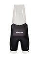 SANTINI Cycling bib shorts - TDF BEST YOUNG RIDER - black