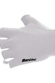 SANTINI Cycling fingerless gloves - 3D - white