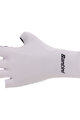 SANTINI Cycling fingerless gloves - MADSS AERO - white